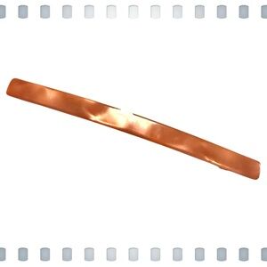 1970’s Pearlescant Orange Slim Extra Long French Bar Barrette, 4”, Deadstock